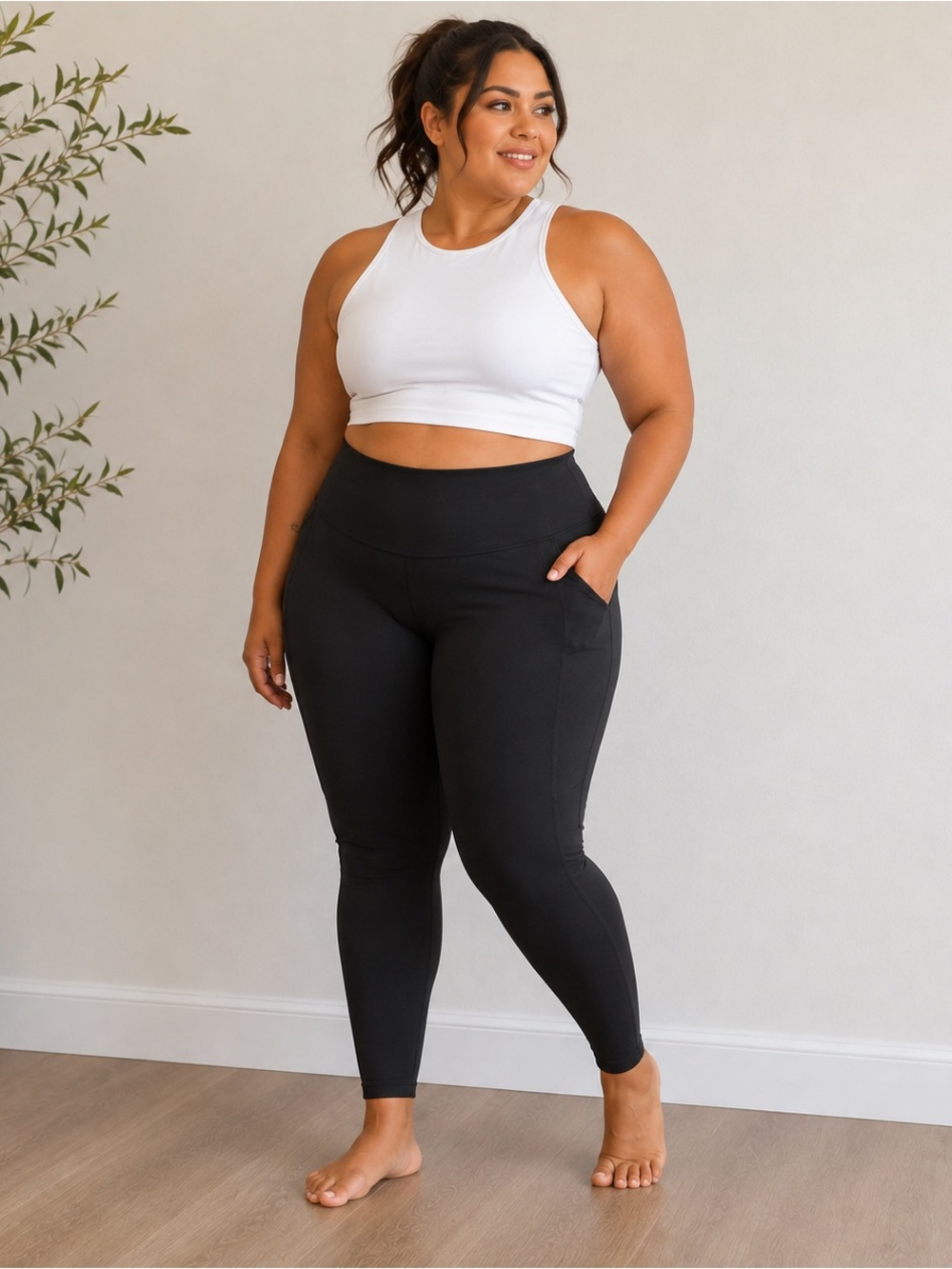 American Eagle Outfitters Black High-Waist Everyday Leggings
